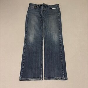 Levis 511 Mens Slim Fit Blue Jeans 34x34 Dark Wash Denim Streetwear Casual